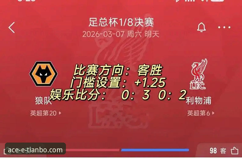 天博体育平台最新活动教程 足总杯焦点战复盘:利物浦3-1狼队晋级,天博体育平台最新活动教程助你深度解析比赛